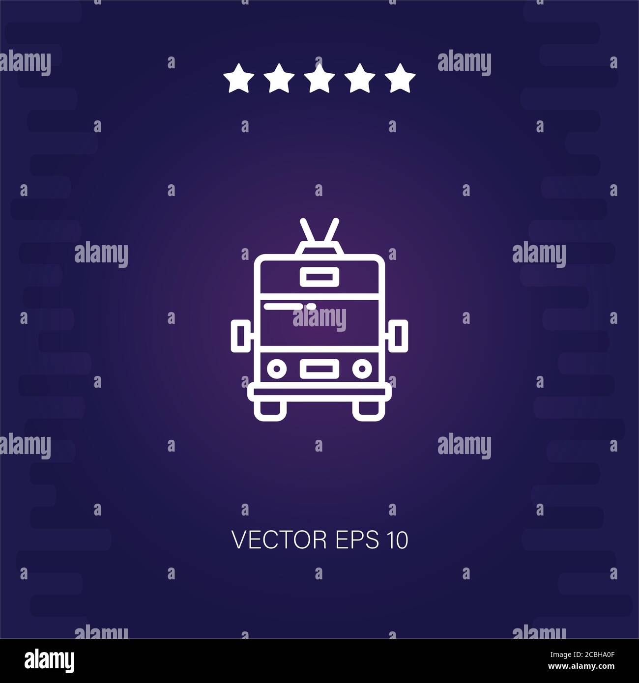 trolleybus vector icon modern illustration Stock Vector Image & Art - Alamy