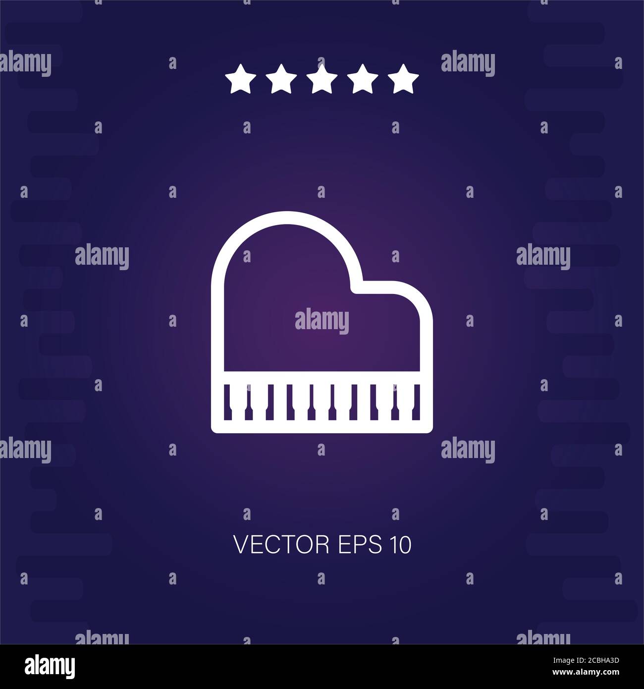 piano vector icon modern illustration Stock Vector Image & Art - Alamy