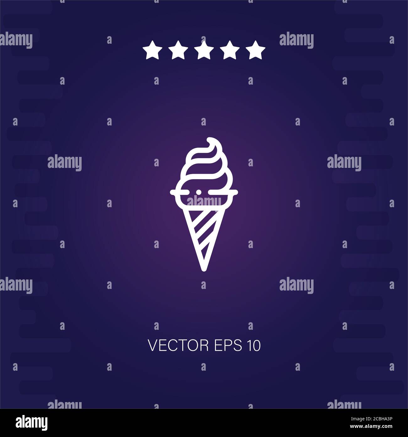 ice cream vector icon modern illustration Stock Vector Image & Art - Alamy
