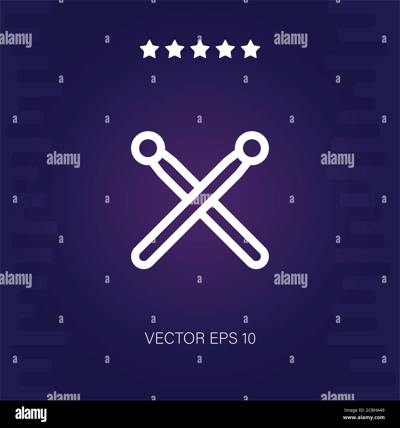 drumsticks vector icon modern illustration Stock Vector Image & Art Alamy
