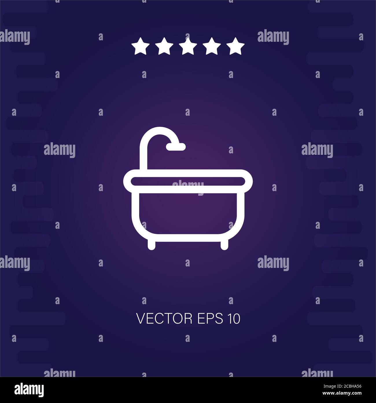 bathtub vector icon modern illustration Stock Vector Image & Art - Alamy