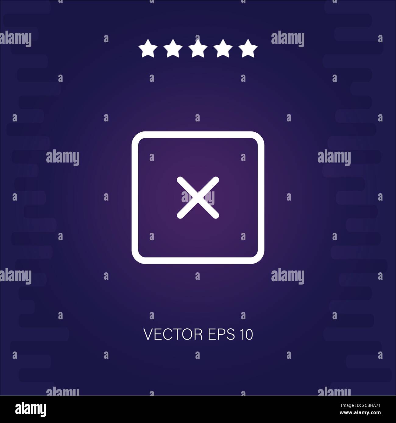 close vector icon modern illustration Stock Vector
