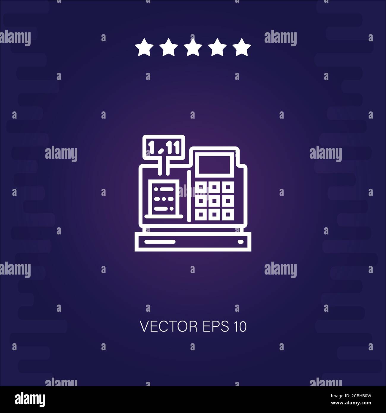 cashier vector icon modern illustration Stock Vector Image & Art - Alamy