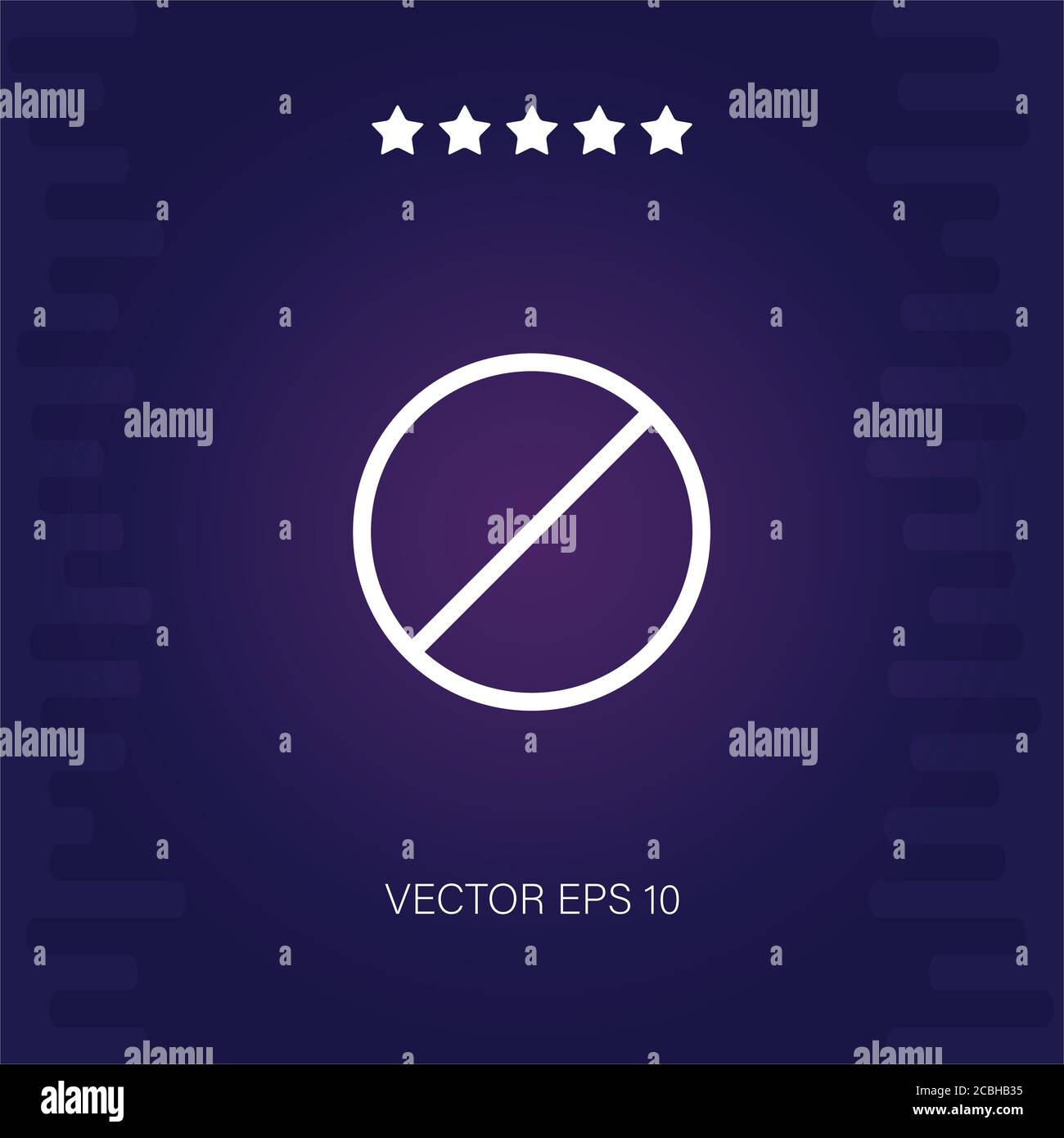 forbidden vector icon modern illustration Stock Vector Image & Art - Alamy