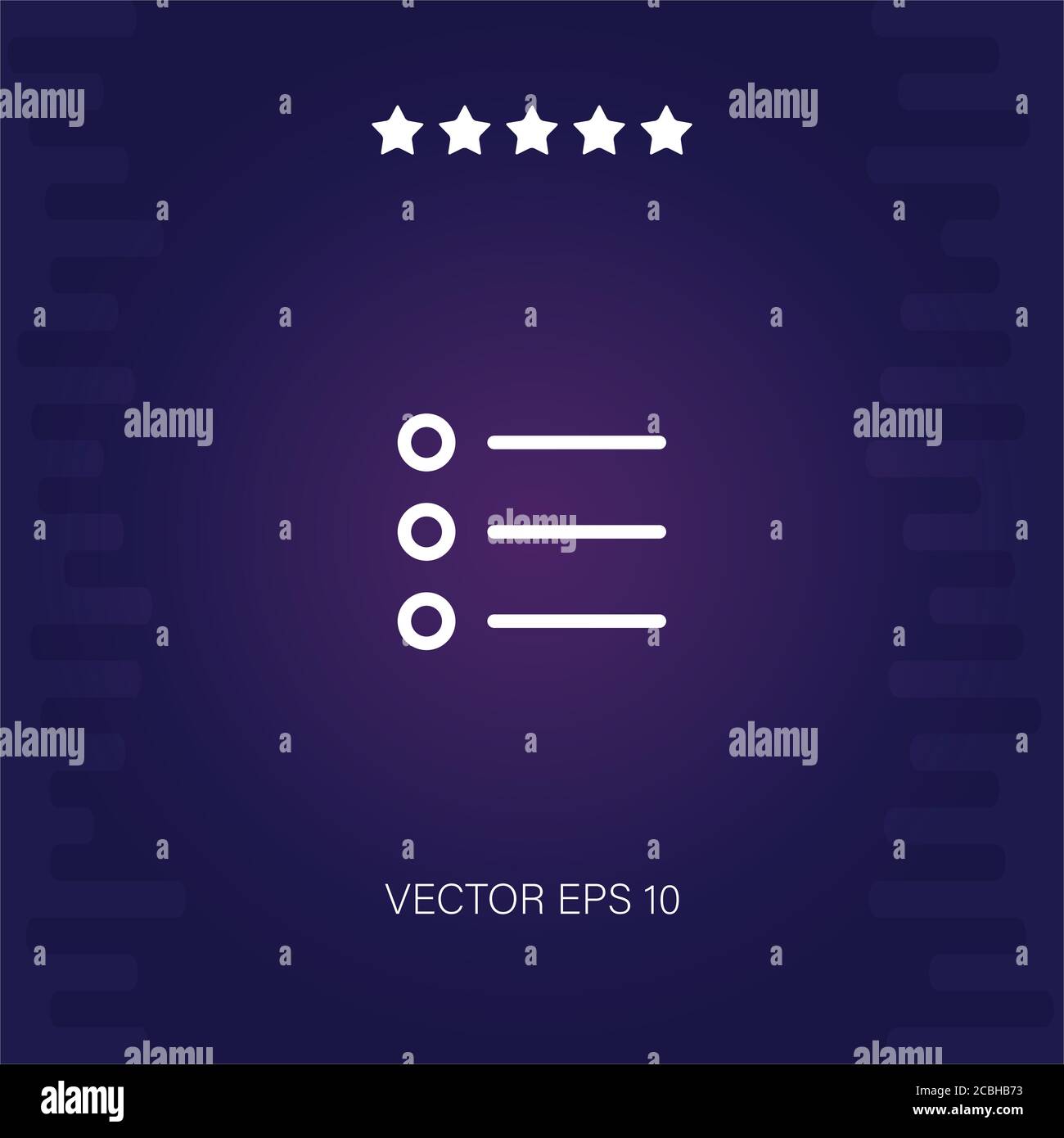 list vector icon modern illustration Stock Vector