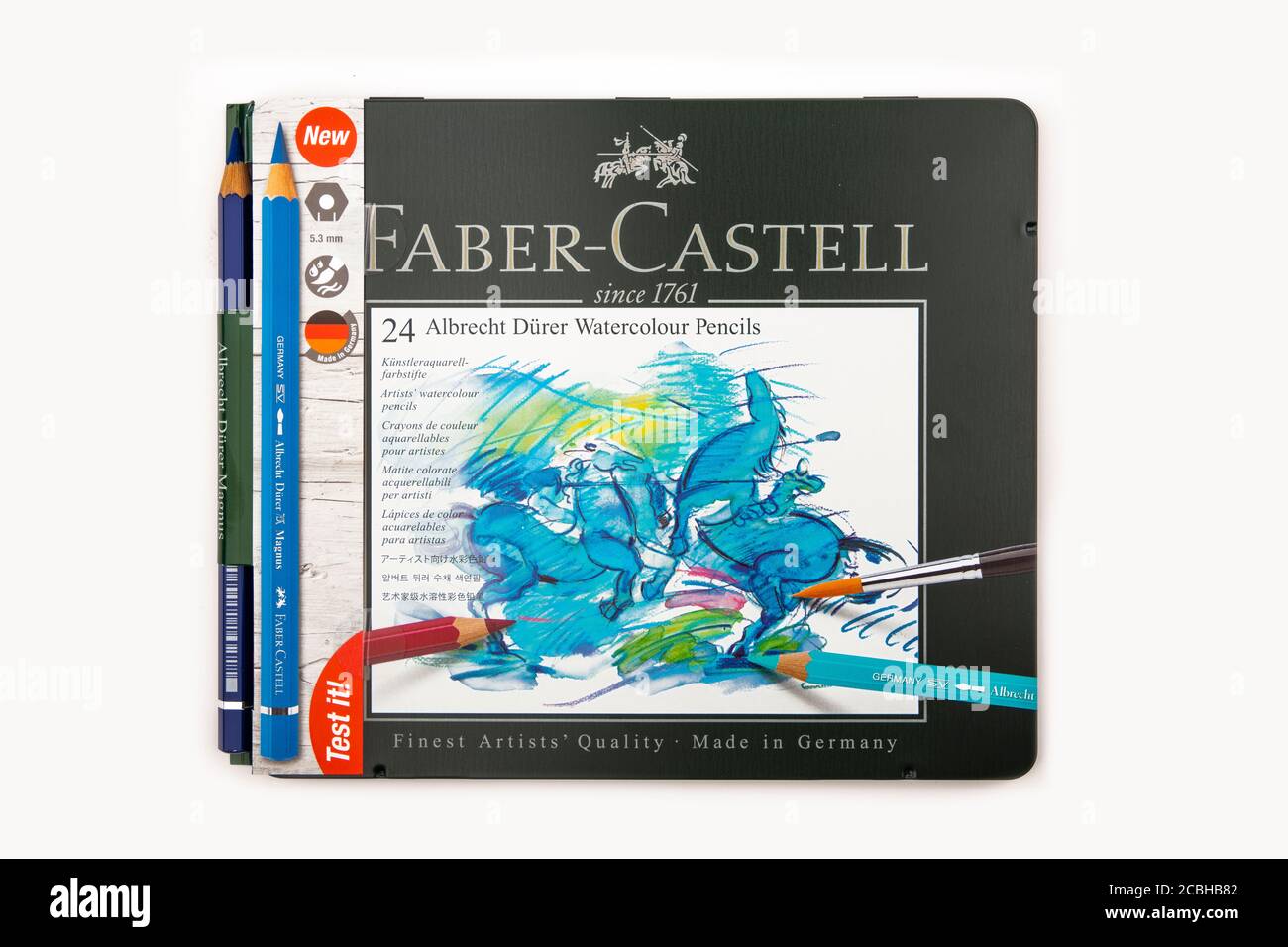 WETZLAR, GERMANY 2020-07-10: FABER CASTELL Watercolour Pencils Stock Photo