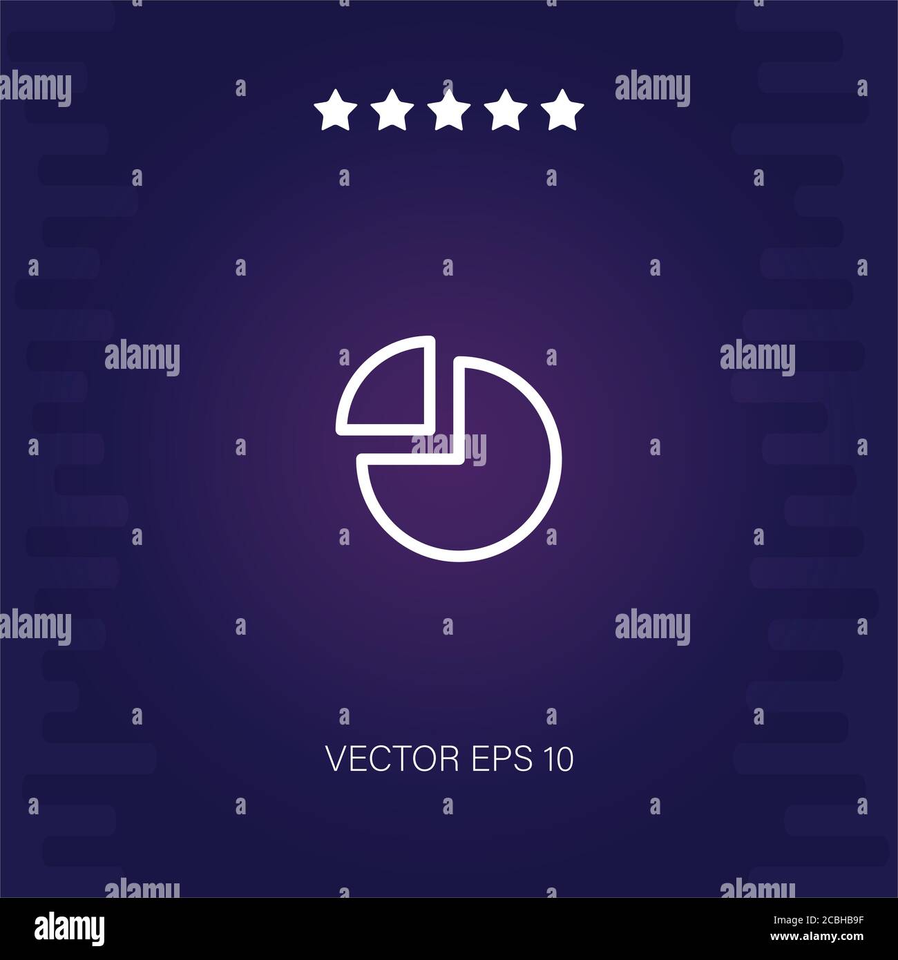 pie chart vector icon modern illustration Stock Vector Image & Art - Alamy