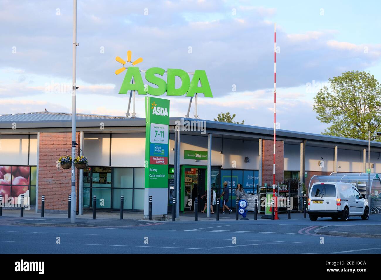ASDA store front in North Cheam, London. Stock Photo