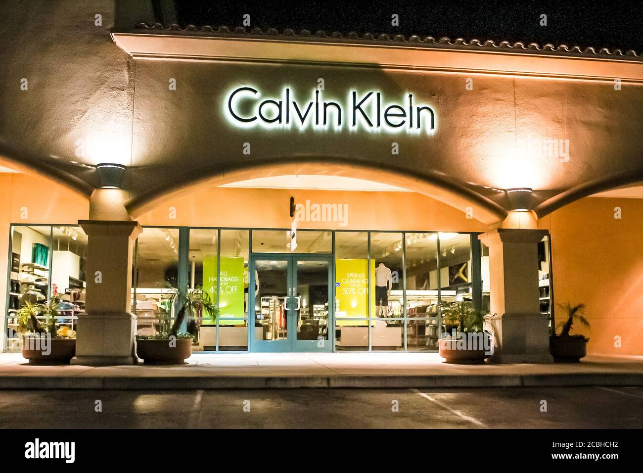 Calvin klein sign hi-res stock photography and images - Alamy