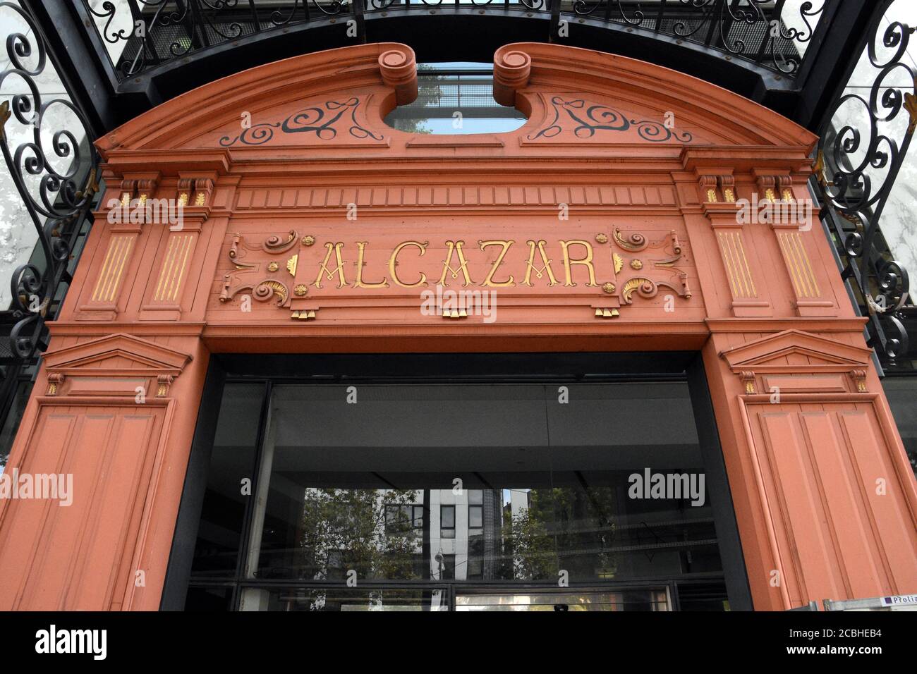 Marseille, France. 13th Aug, 2020. A view of the entrance to the facade of Alcazar municipal library.The Alcazar municipal library in Marseille has closed its doors after an agent tested positive for the coronavirus. Employees will be quarantined and users are invited to be tested. Credit: SOPA Images Limited/Alamy Live News Stock Photo