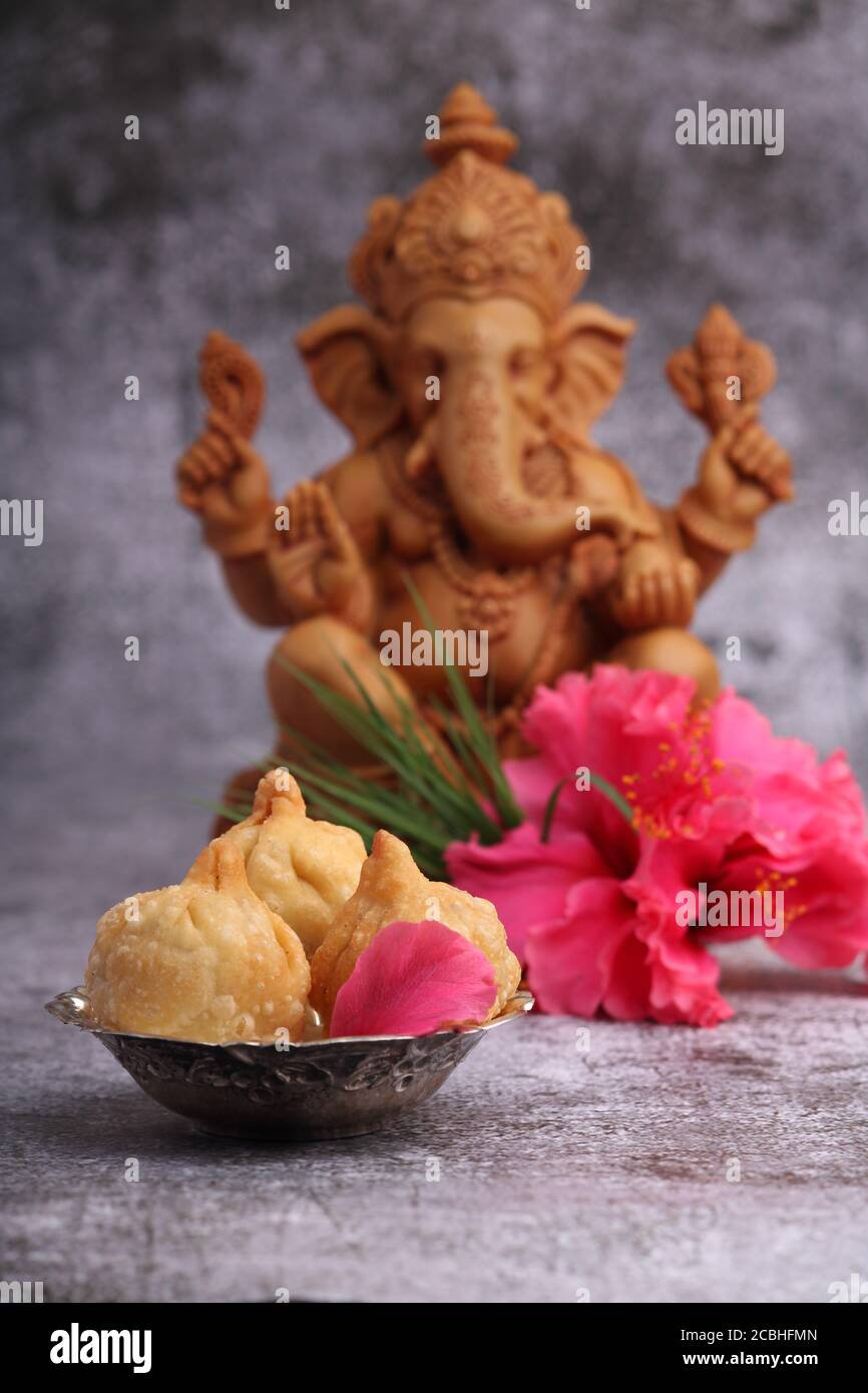Ganesh Puja - Sweet Modak food offered on Ganpati festival or ...