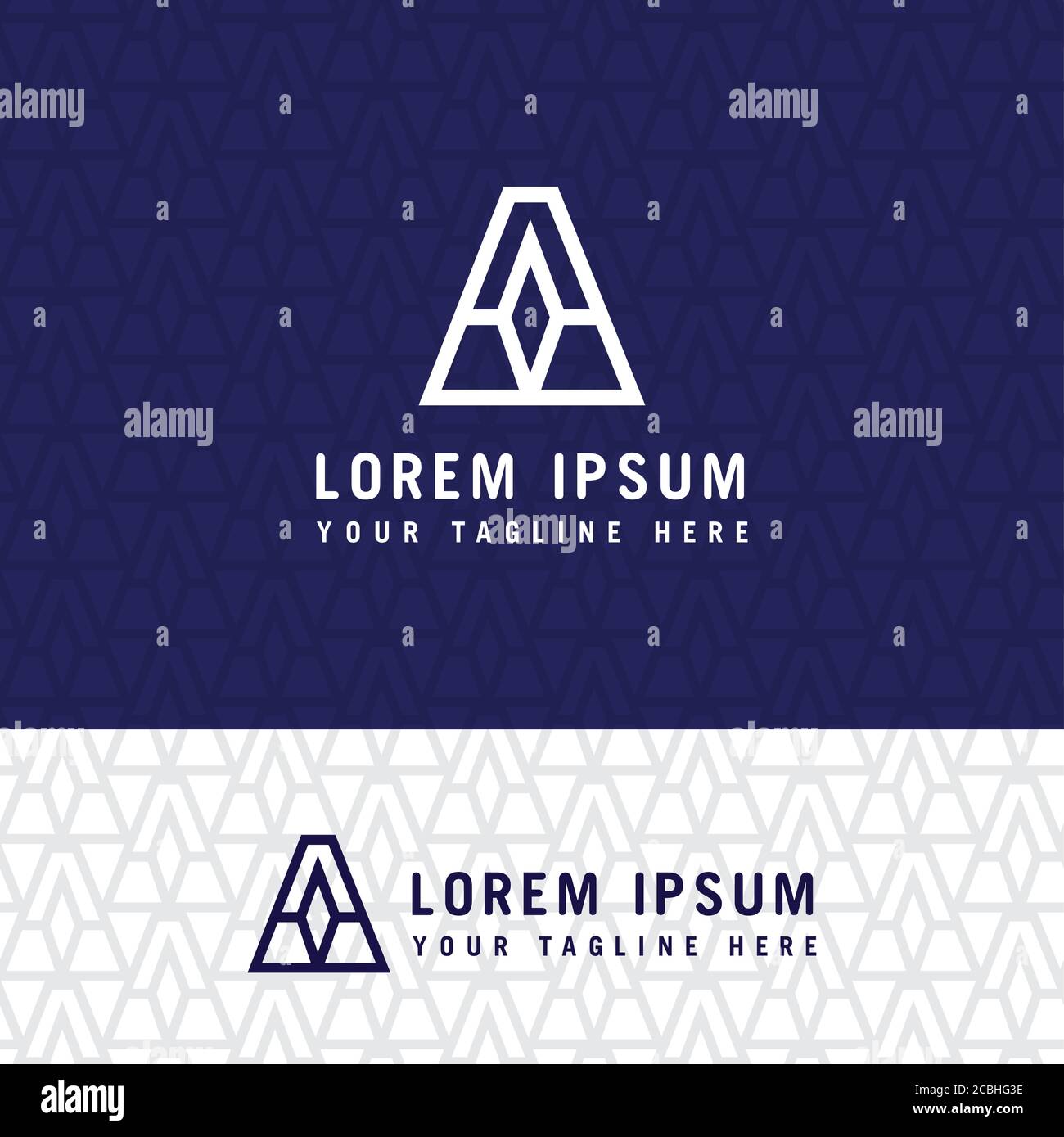 Simple triangle vector logo letter A in a modern style Stock Vector ...