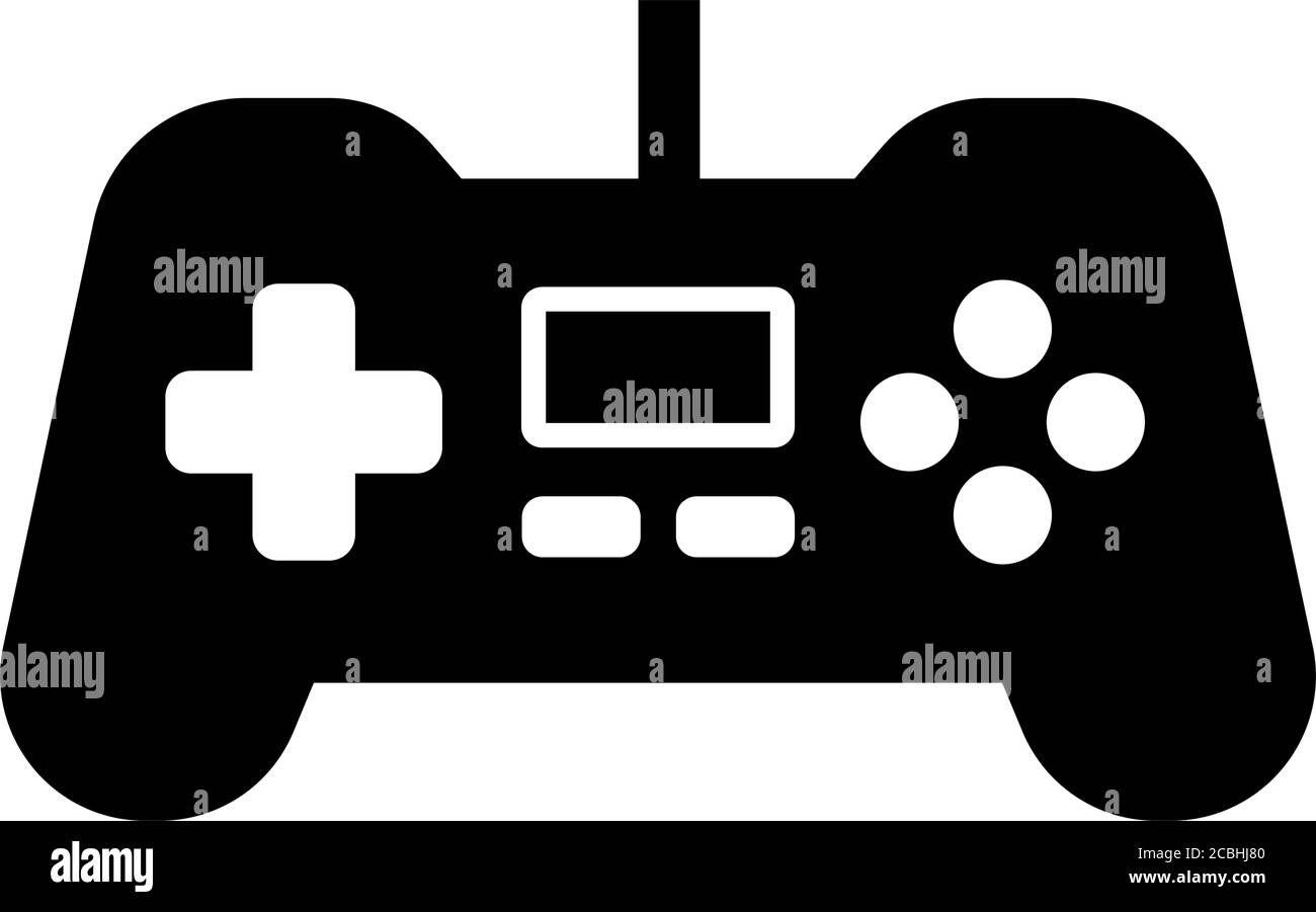 Game Controller, game pad, video game / Home appliance , furniture vector icon illusration Stock Vector