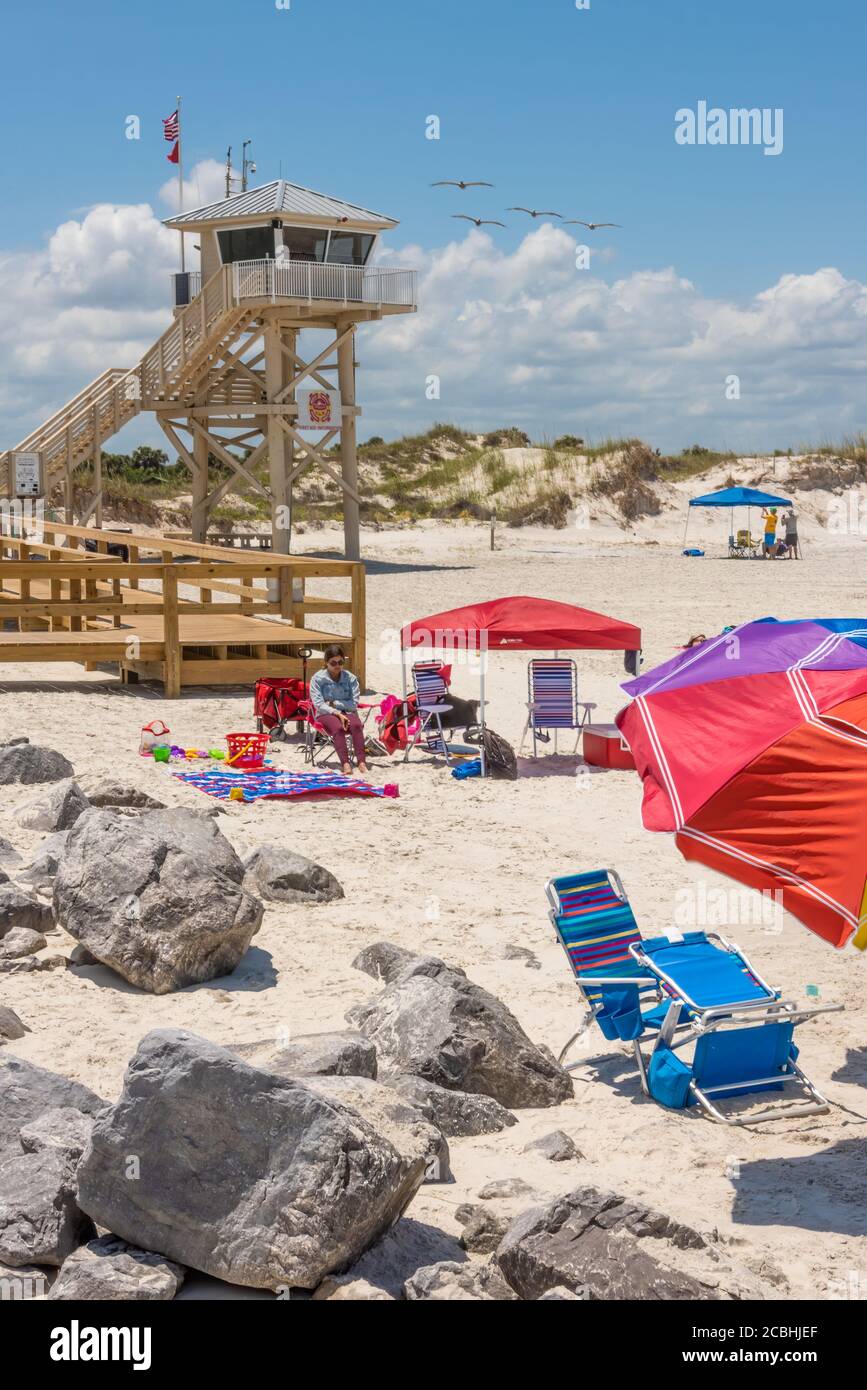 Ponce Inlet Beach, Florida. (USA) Stock Photo