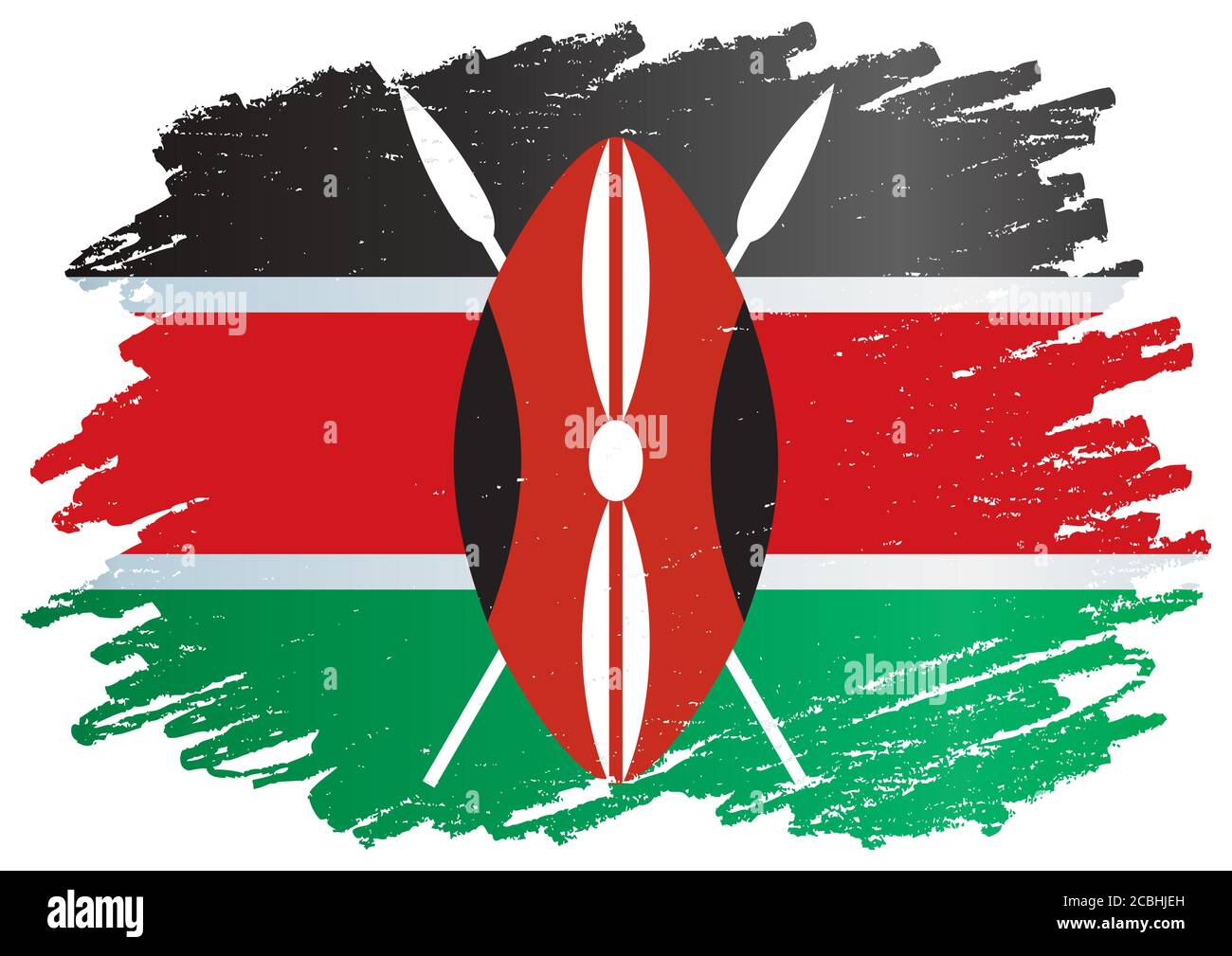 Flag of Kenya, Republic of Kenya. Template for award design, an