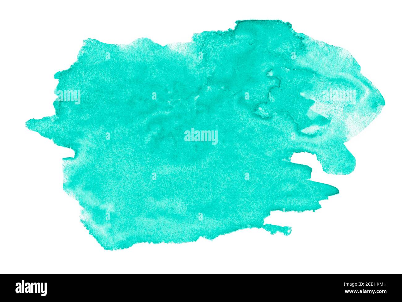 Bright azure sea watercolors, a background with clear borders and ...