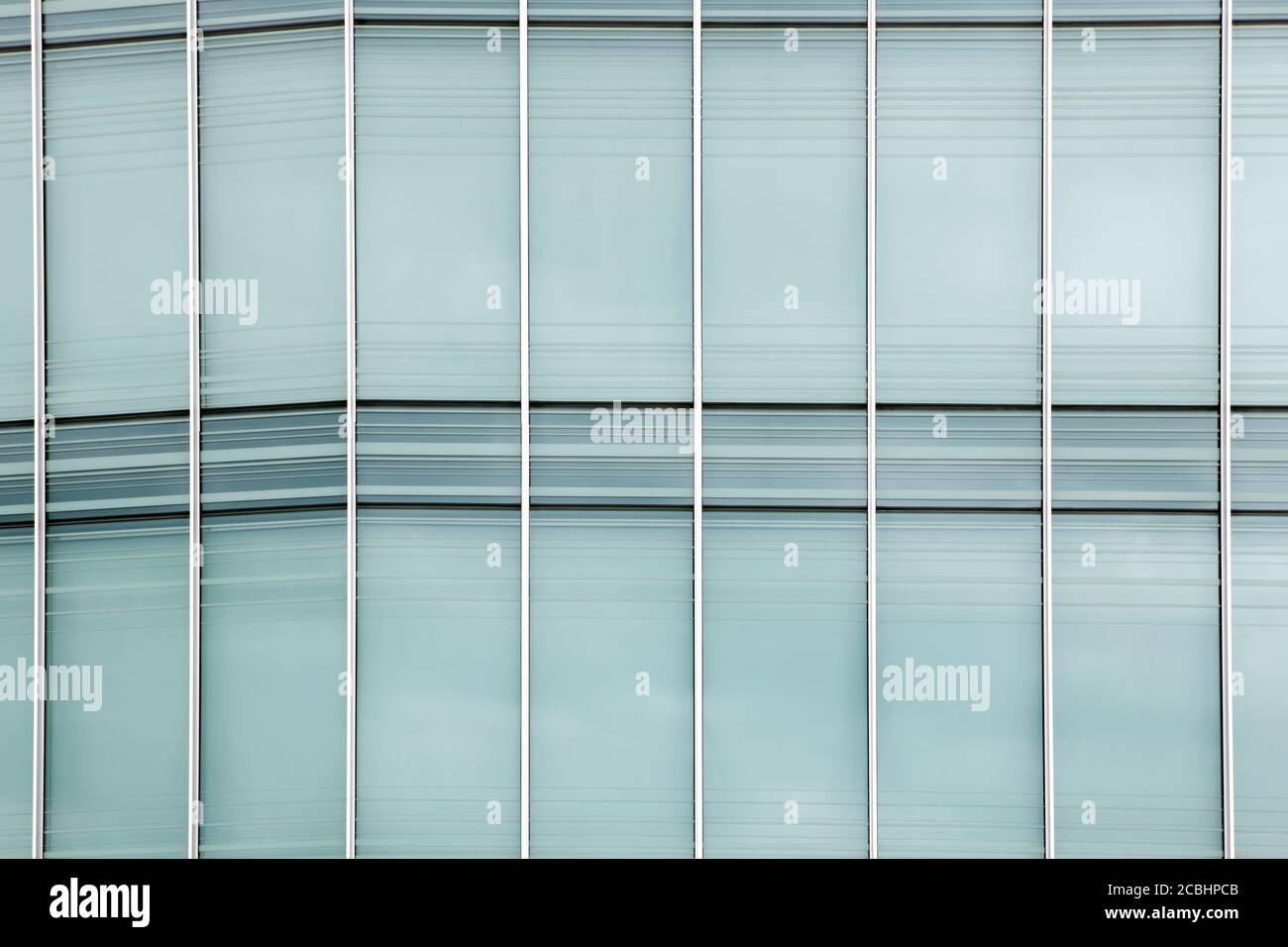 Modern glass wall office building Stock Photo