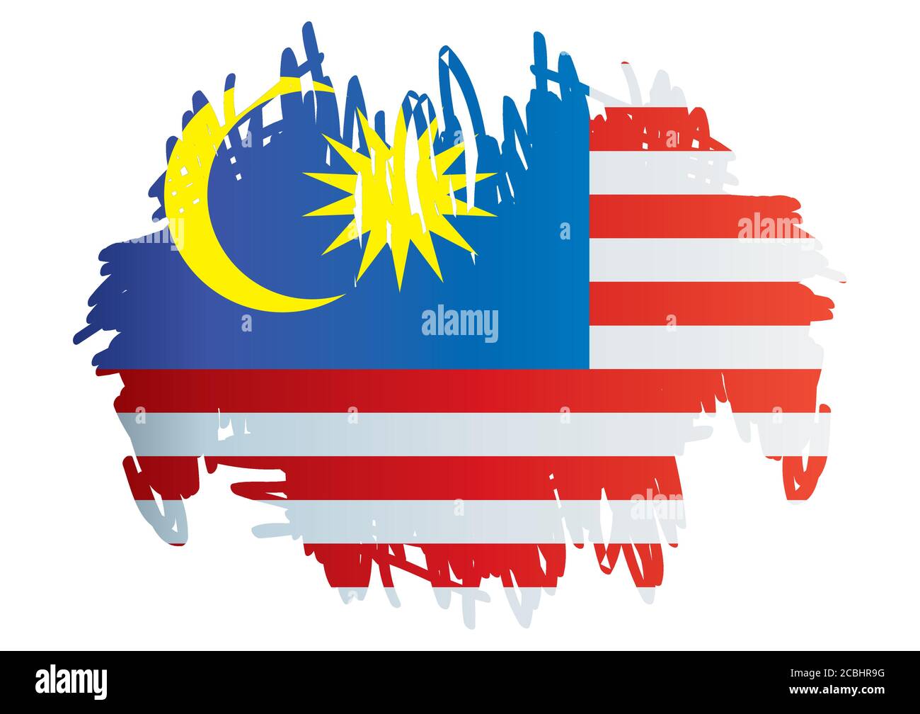 Flag of Malaysia, Malaysia. Template for award design, an official 