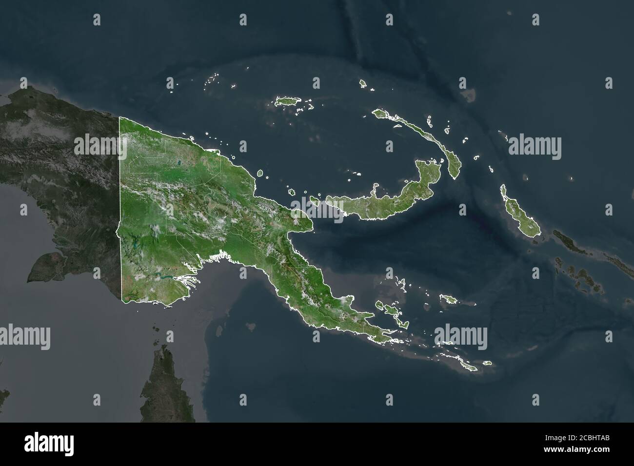 Satellite Map Of Png Satellite View Papua New Guinea High Resolution Stock Photography And Images  - Alamy