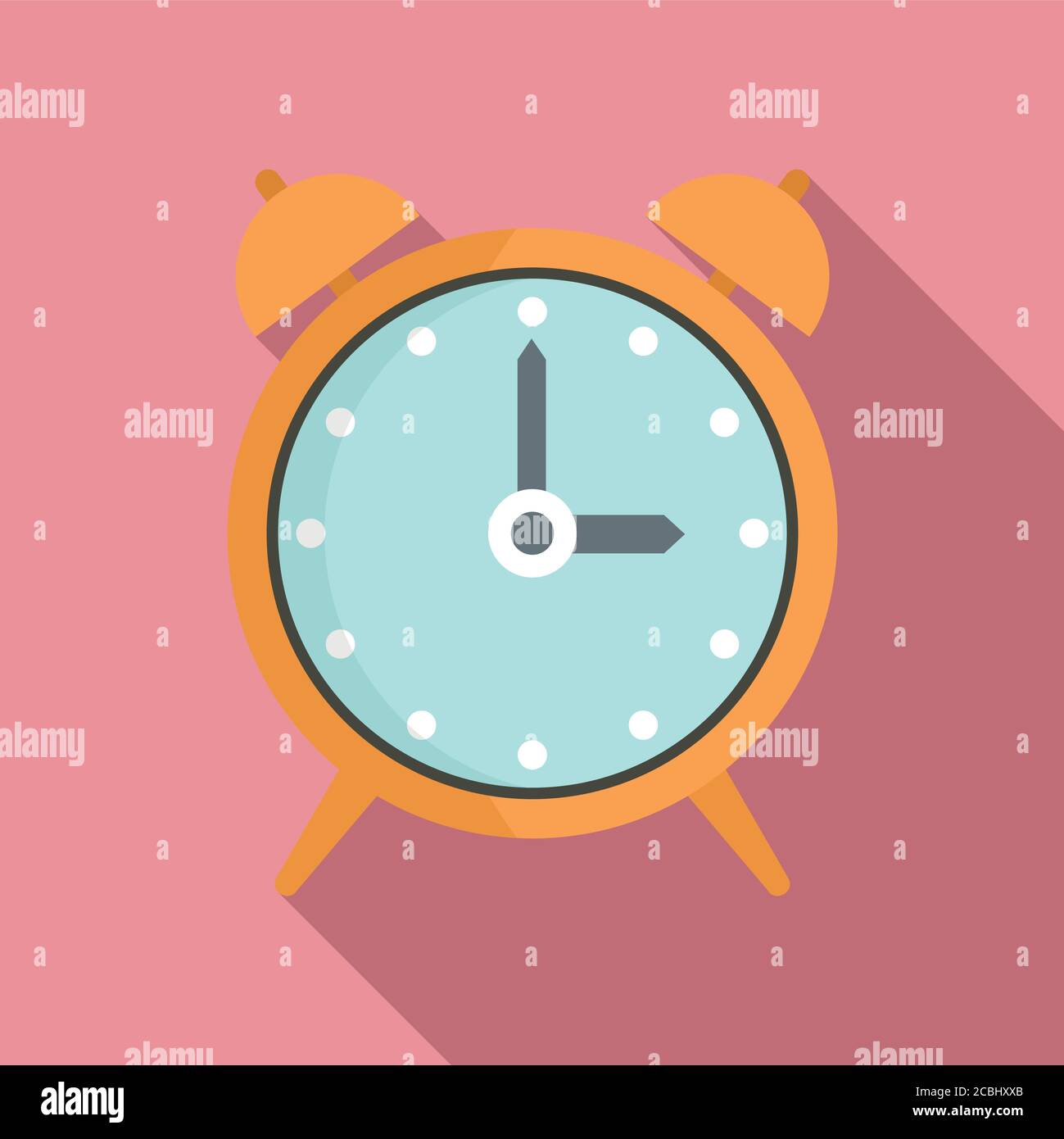 Alarm clock repair icon. Flat illustration of alarm clock repair vector