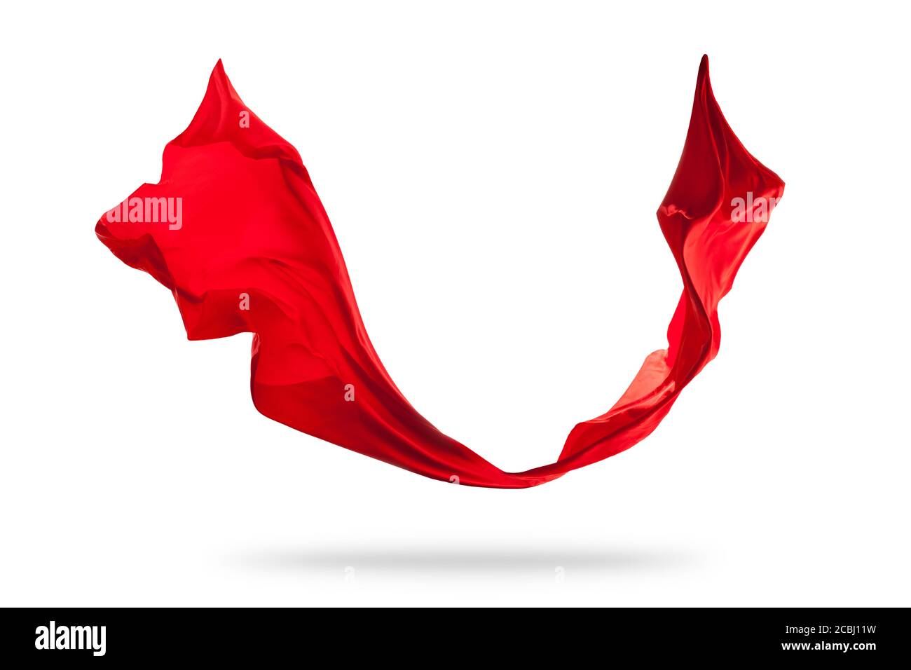 Red silk fabric, red cloth material flying in the wind , 3d rendering.  Digital drawing Stock Photo - Alamy