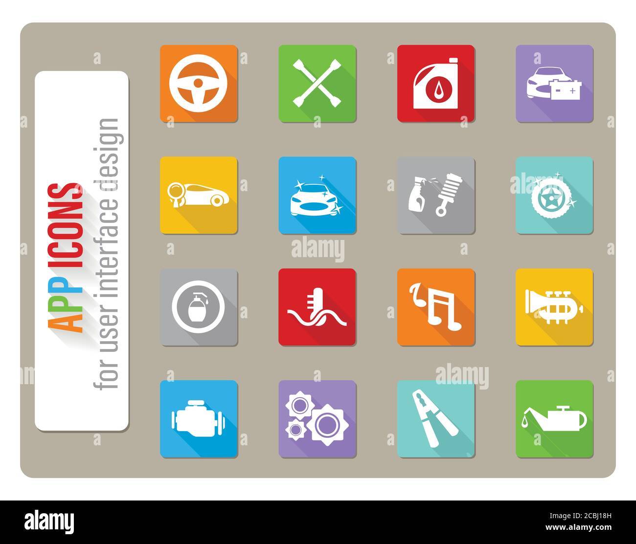 car shop icon set Stock Vector Image & Art - Alamy