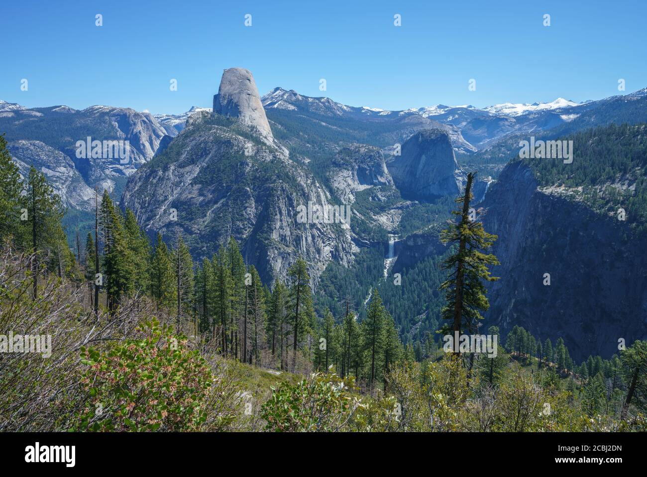 hiking the panorama trail in yosemite national park in california, usa Stock Photo