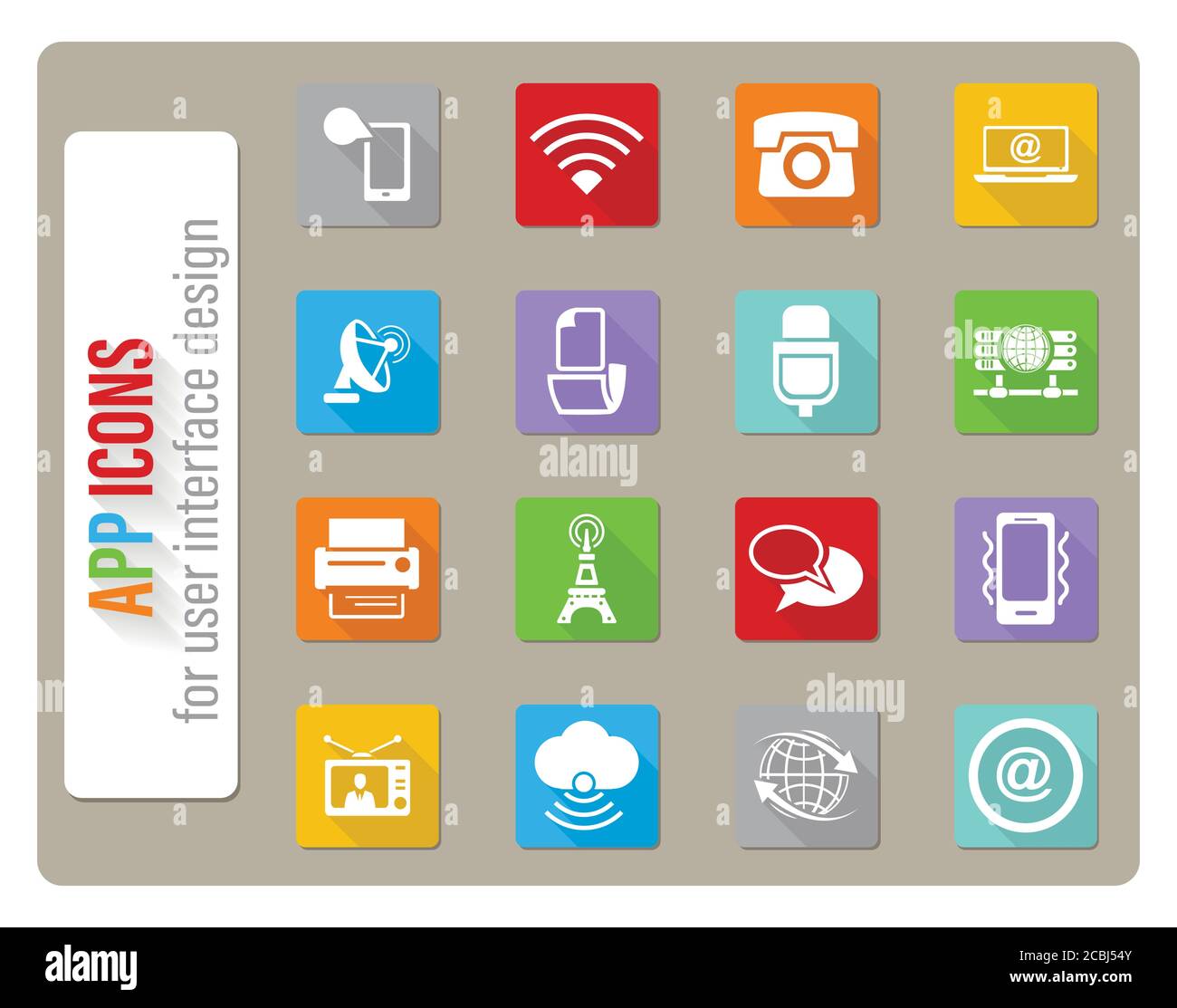 communication icon set Stock Vector Image & Art - Alamy