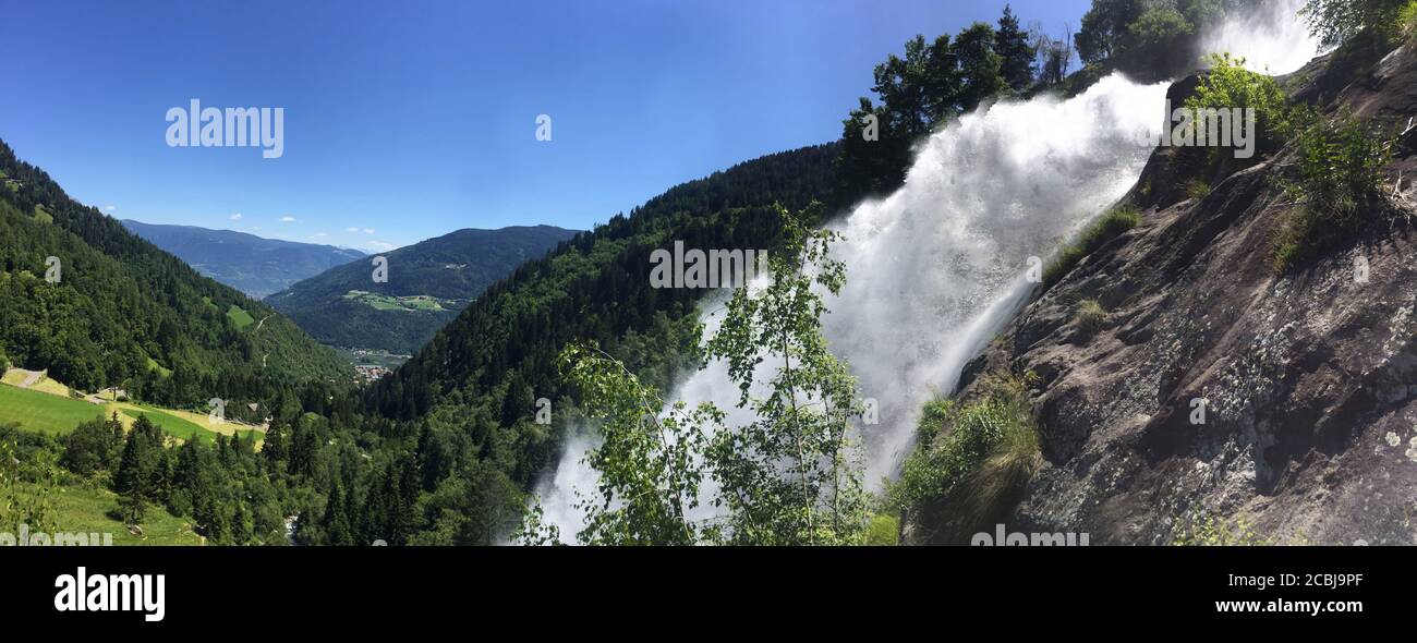 Partschinser fall,South Tyrol,Italy Stock Photo
