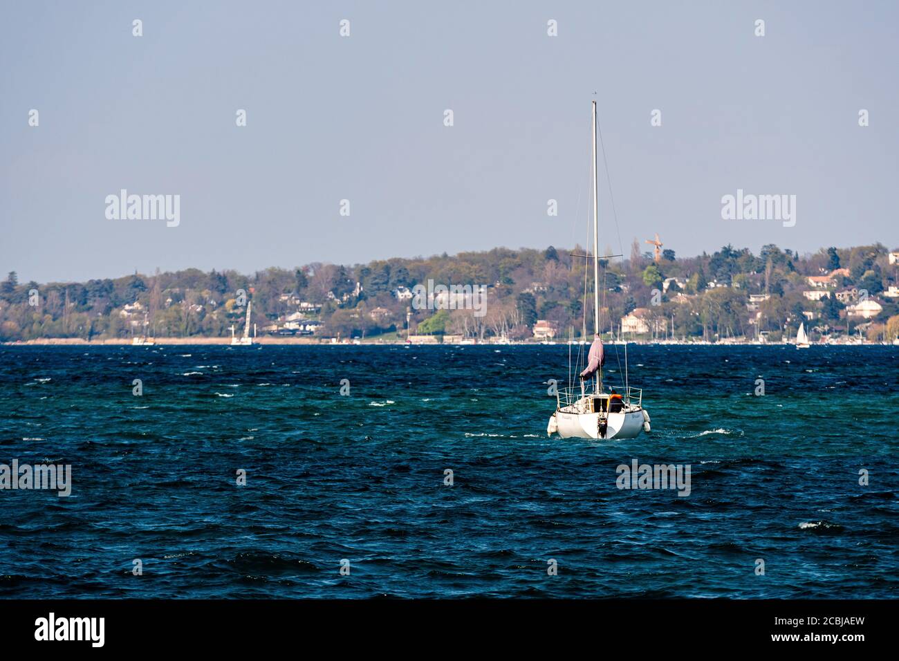 Geneva skyline on river lake hi-res stock photography and images - Alamy