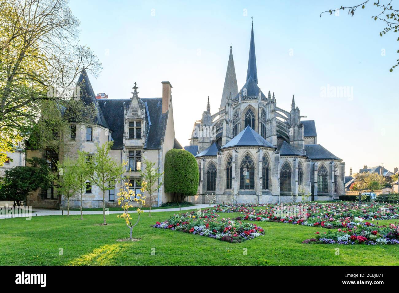 France, Loir et Cher, Vendome, Trinite Abbey // France, Loir-et-Cher (41), Vendôme, abbaye de la Trinité Stock Photo