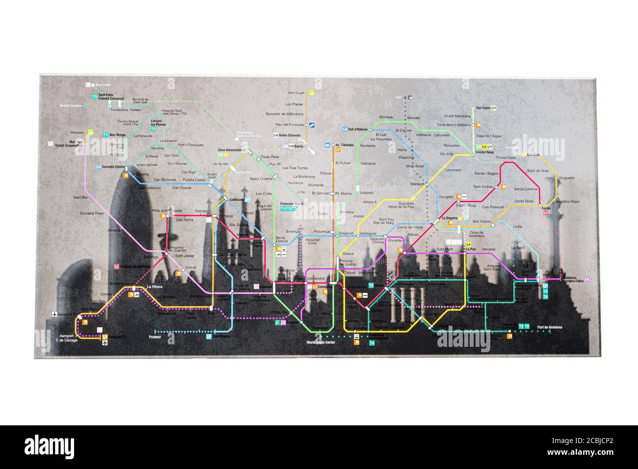 big city metro map isolated on white background 3d illustration Stock ...