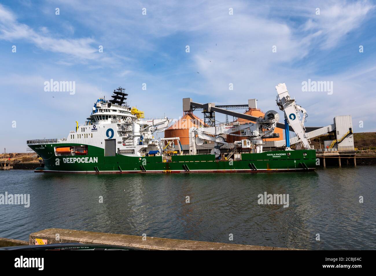 Havila Pheonix, offshore supply ship Stock Photo