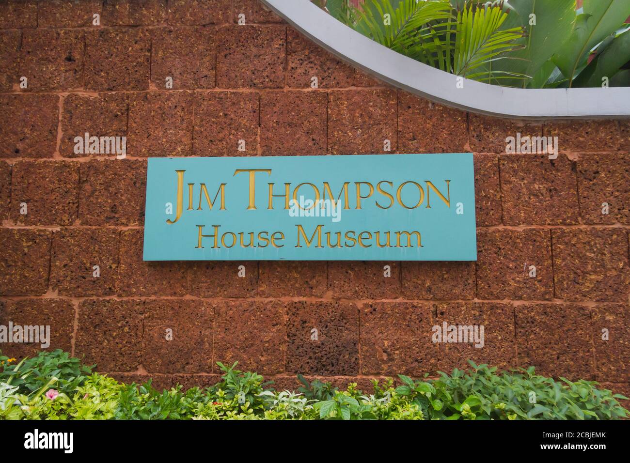 Jim Thompson Sign Bangkok, Thailand June 23 2017: Jim Thompson House Museum sign at the ...