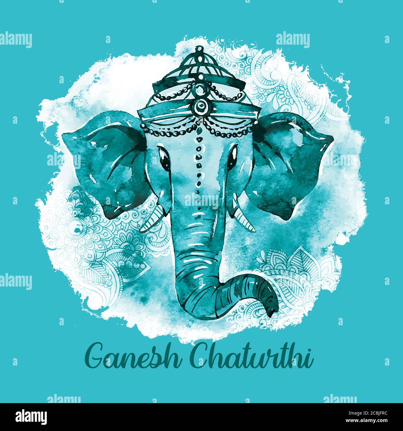 Vector Illustration of Happy Ganesh Chaturthi Festival Beckground ...