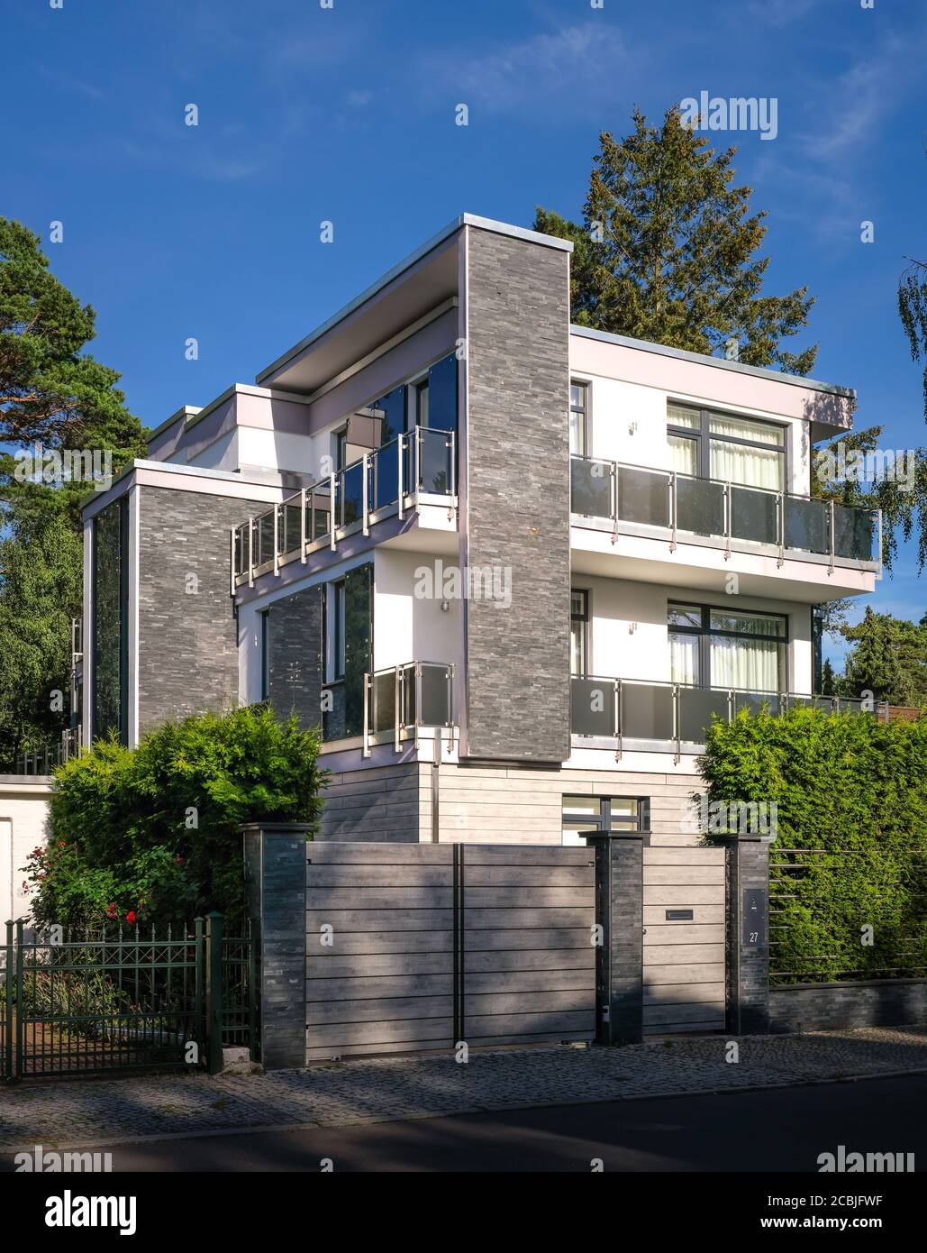 Modern luxury appartment building exterior Stock Photo