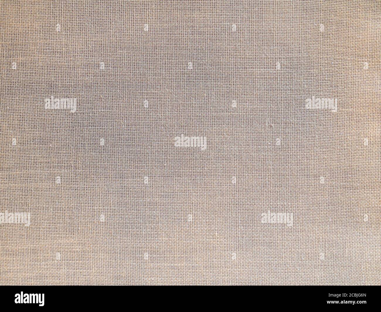 Real hessian fabric background texture Stock Photo