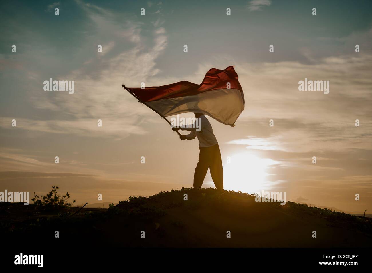 Boy waving indian flag hi-res stock photography and images - Alamy