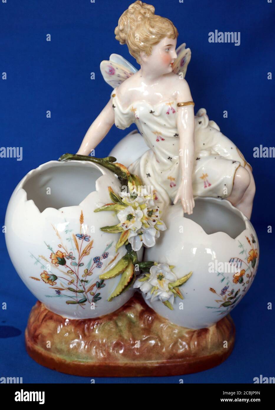 Antique KPM Berlin Porcelain Fairy Figurine Stock Photo