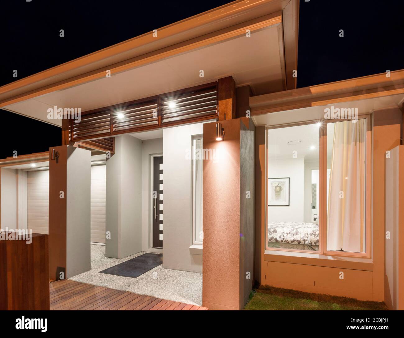 A modern and luxury house exterior view Stock Photo - Alamy