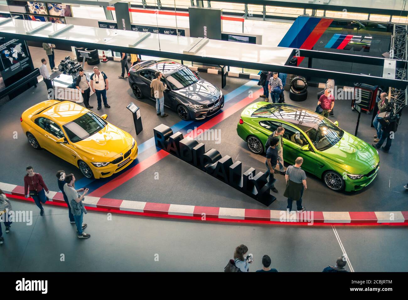 BMW luxury cars exhibition Stock Photo