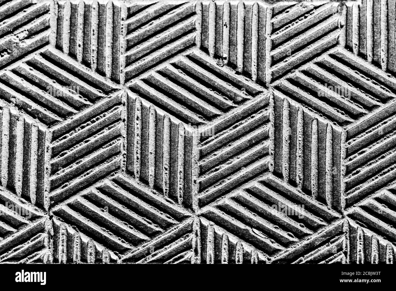 Looking down at a full frame repetitive line pattern Stock Photo - Alamy