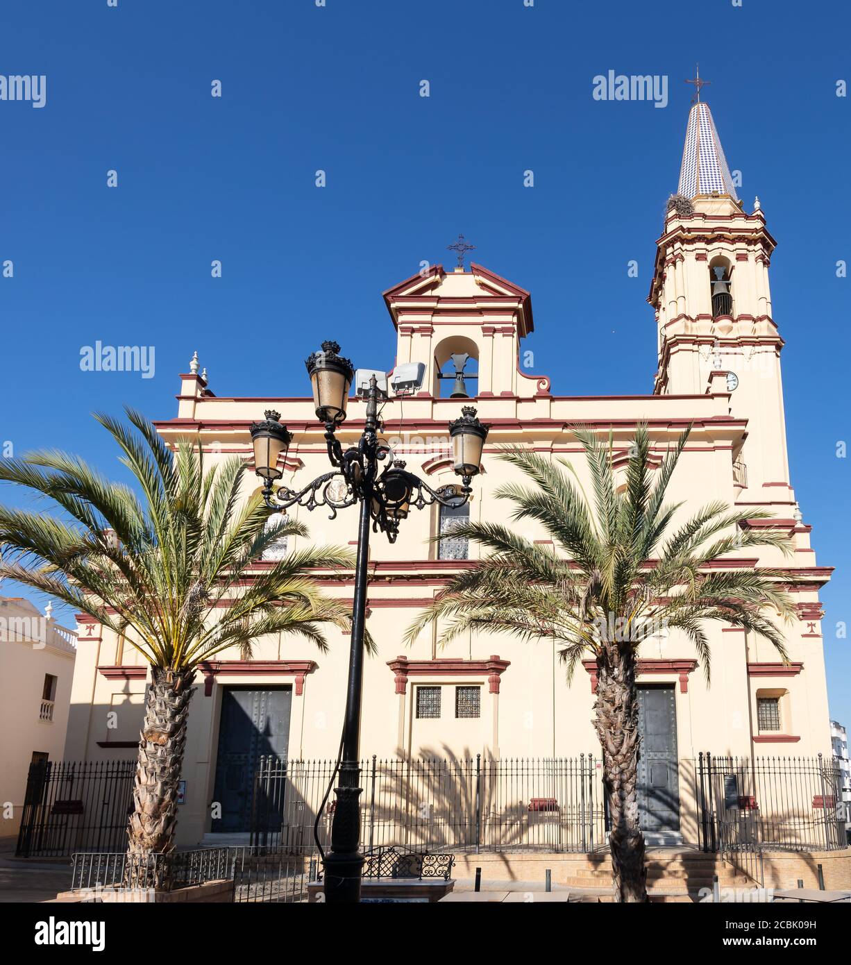 Church of St Anthony Abbot (San Antonio Abad) in Trigueros a town in the  province of Huelva Andalusia Spain Stock Photo - Alamy
