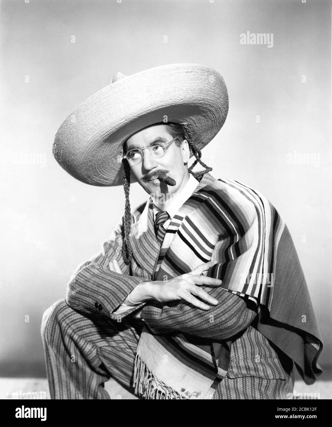 GROUCHO MARX Publicity Portrait in COPACABANA 1947 director ALFRED E. GREEN Beacon Productions / United Artists Stock Photo