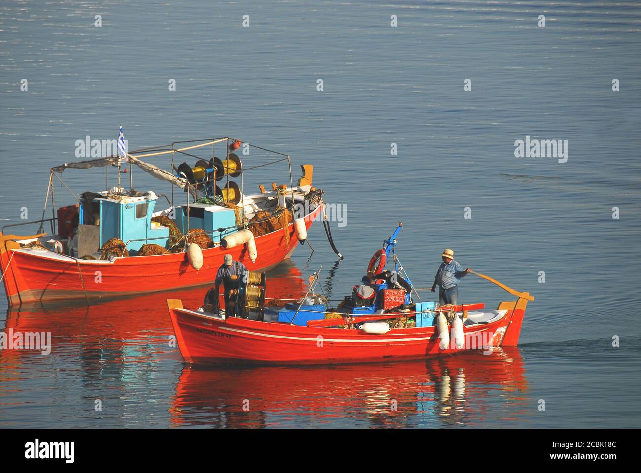 Men fishing in small boat hi-res stock photography and images - Alamy