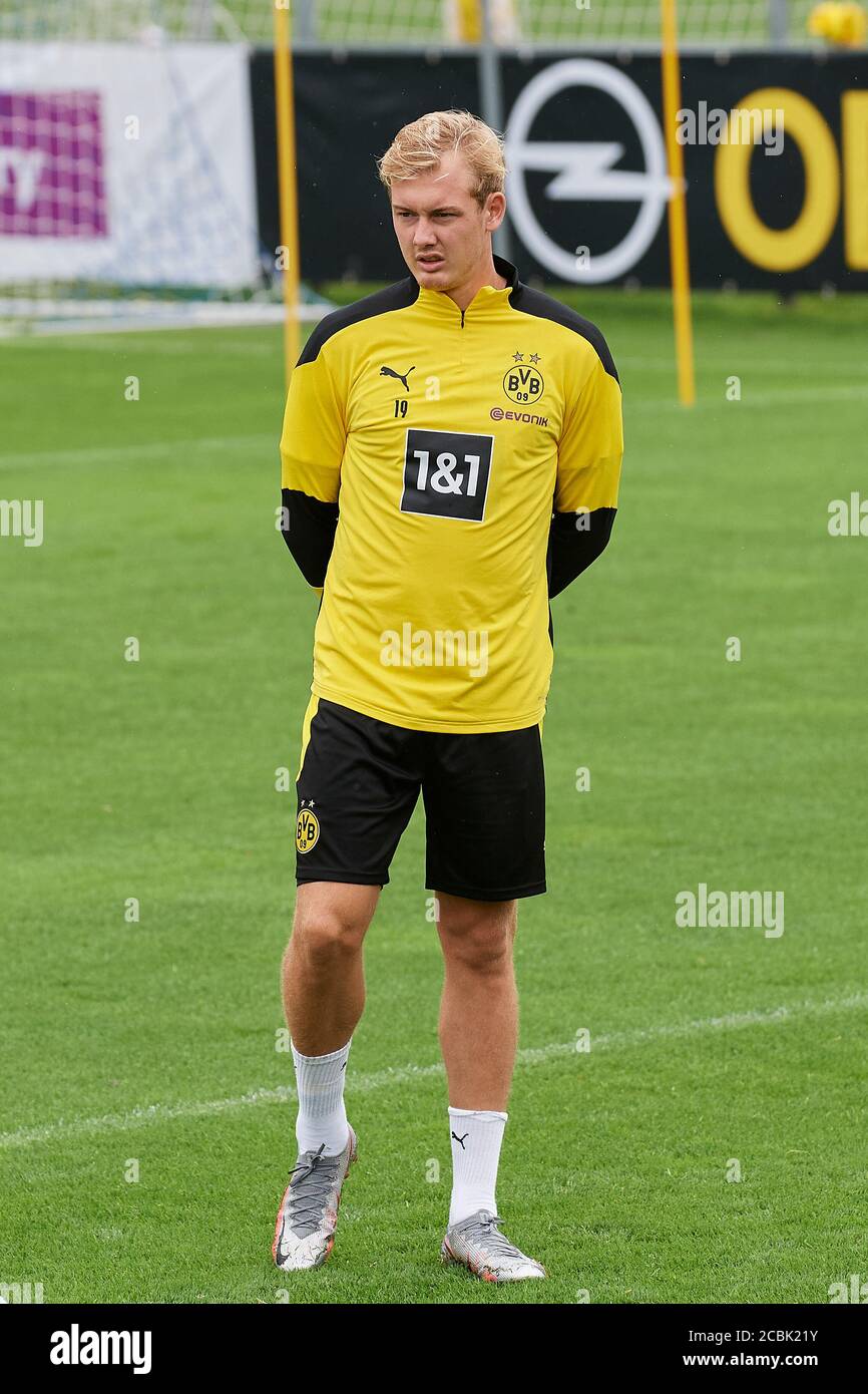 Bad Ragaz, Schweiz. 14. August 2020. Julian Brandt beim Training der ersten Mannschaft von Borussia Dortmund in Bad Ragaz. Die Borussen verbringen im Stock Photo