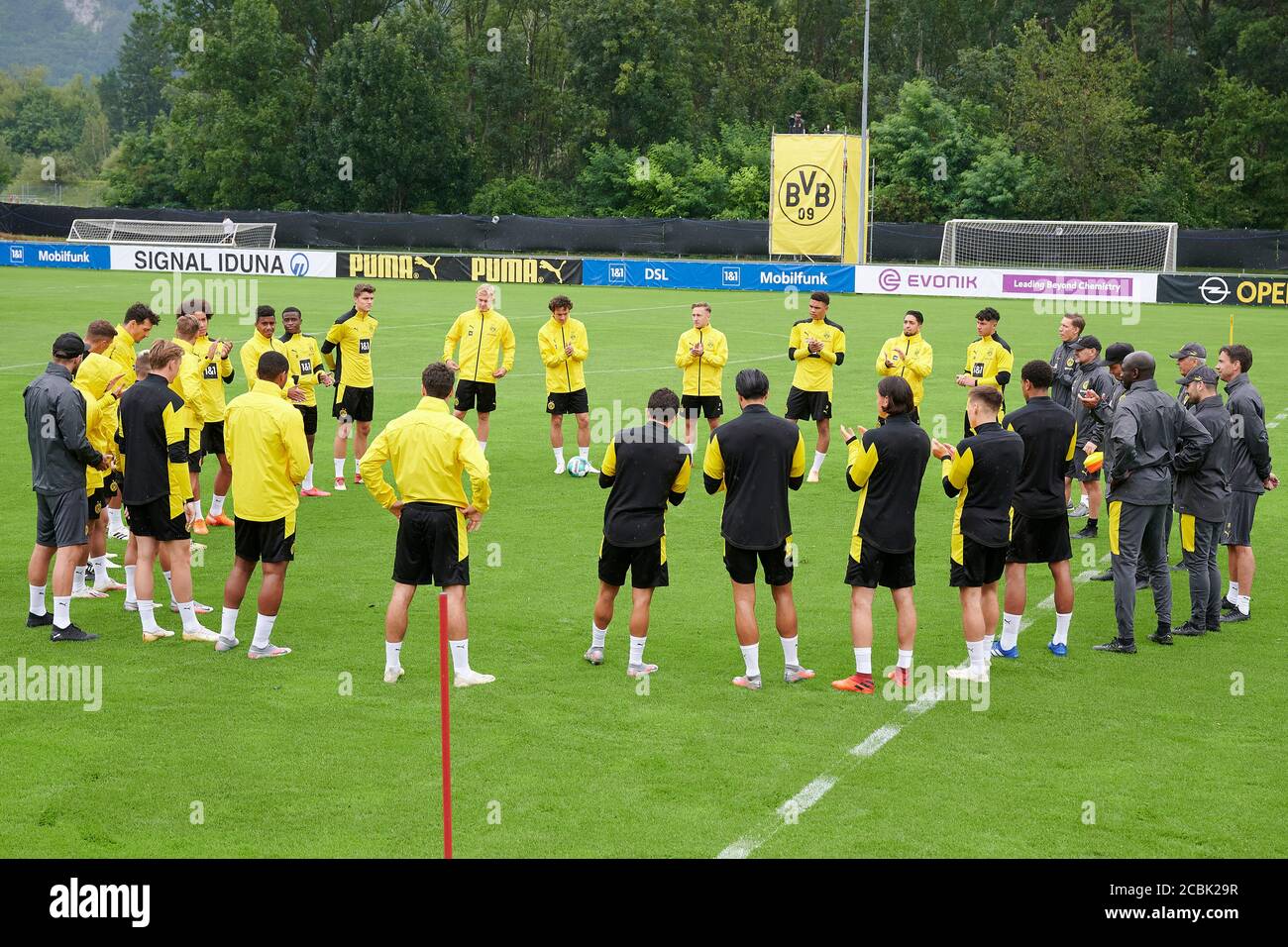 Bad Ragaz, Schweiz. 14. August 2020. Auftackt zum Training der ersten Mannschaft von Borussia Dortmund in Bad Ragaz. Die Borussen verbringen im August Stock Photo