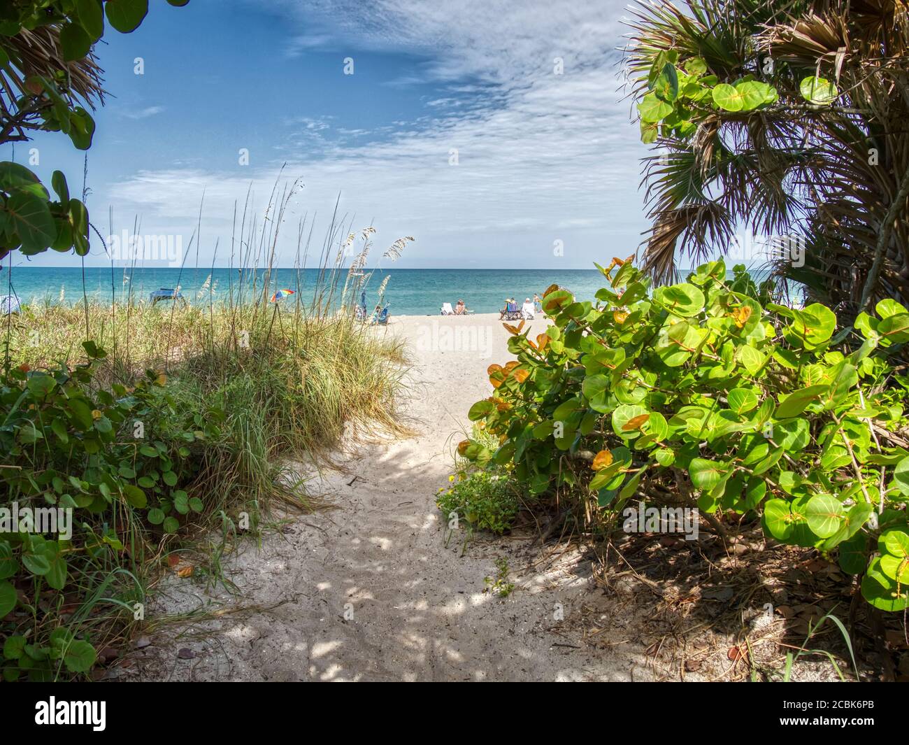 Path to Manasota Beach on the Gulf of Mexico on Manasota Key in