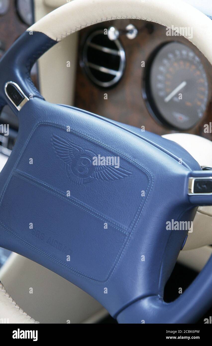 2001 Bentley Continental Turbo R interior and dashboard Stock Photo