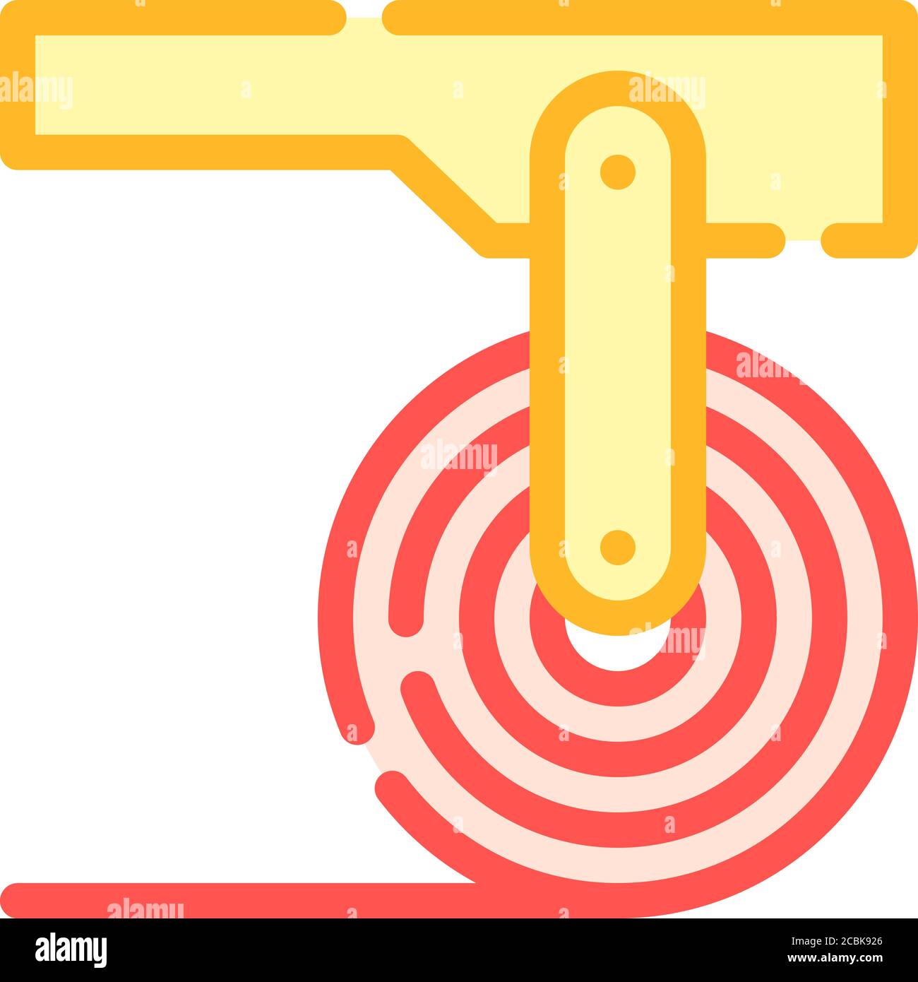 sheet metal roll color icon vector illustration Stock Vector Image ...